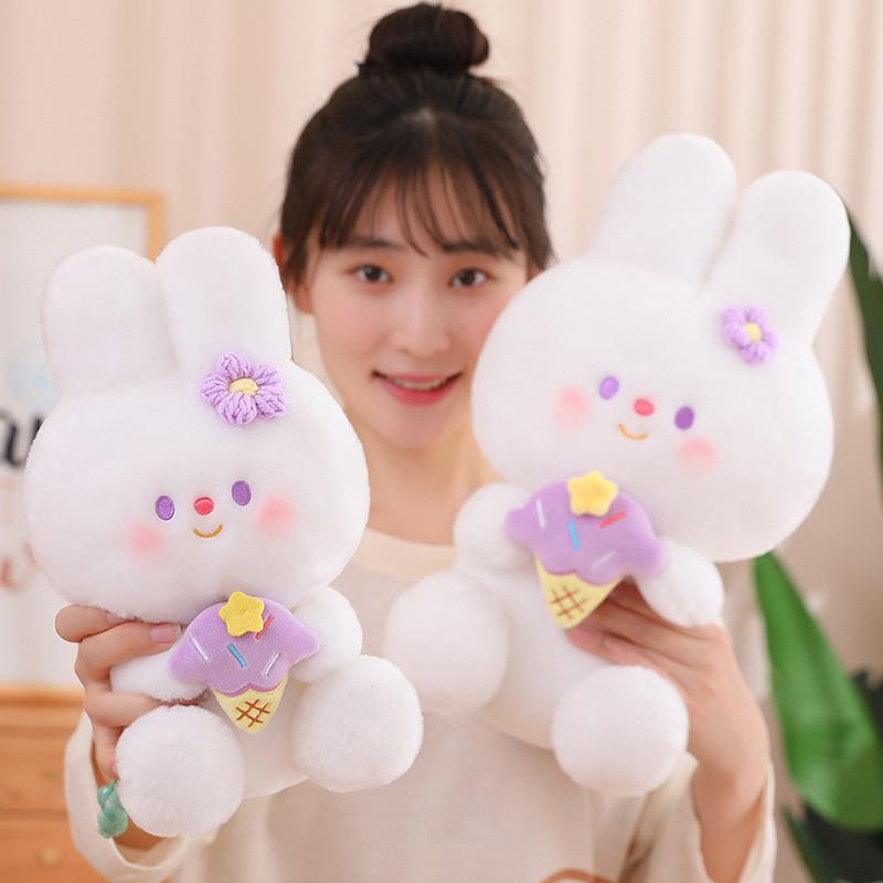 Sweet Cute Bunny Plush Toy Cushion For Girls Stuffed Doll Pillow Dolls Gift
