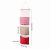 3Layer Design Hanging Storage Bag Cotton Linen Fabric Wardrobe Hanging Bag  Door Hanging
