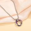 1Pcs Creative Three-Ring Crystal Pendant Necklace - Simple, Elegant, Unique Pendant - Retro Pendant Necklace
