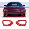 2pcs Front Grille erts Mesh Trim Accessories for 2015- Dodge Charger Red