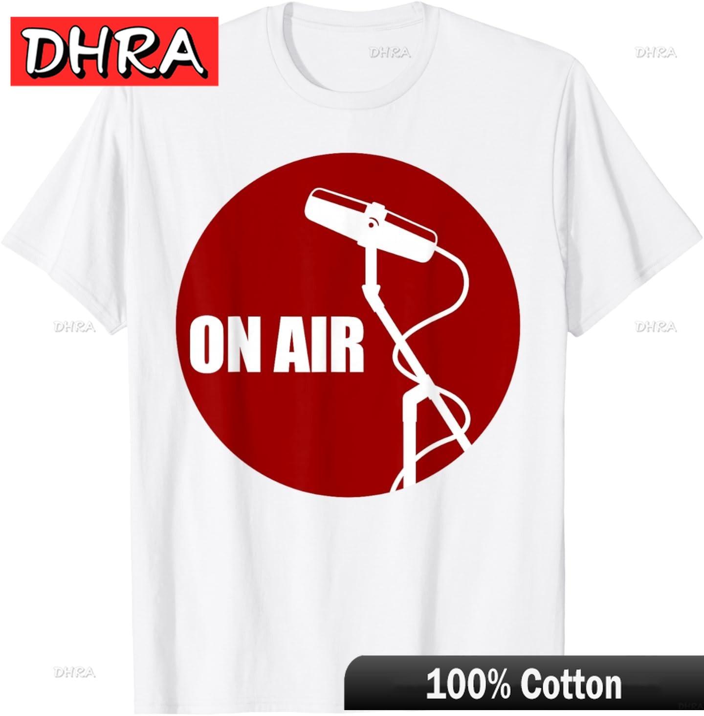 On Air Radio Podcast Microphone Podcasting Hosting Podcaster TShirt Cool Streetwear Urban TShirts Shirts for Gym Shirts Teen S