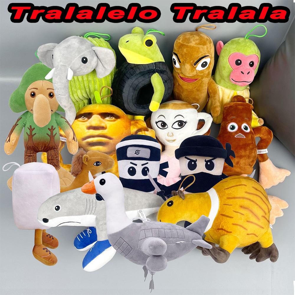 37style Tralalelo Tralala Plyšový Tungtungtung Italská Mozková Hniloba Al Tralalero Tralala Plyšová Panenka Vycpaný Měkký Polštář Vlastní Hračky