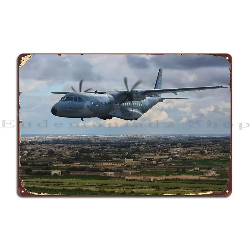 

C295 Military Aircraft Flying Low In Airshow Metal Sign Wall Decor Print Customize Pub Wall Cave Tin Sign Poster 20x30cm