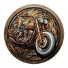 Vintage D Tłoczony Okrągły Metalowy Znak Motocyklowy Zestaw Retro Biker Chopper Dekoracja Ścienna do Garażu Jaskini Mężczyzny Baru Pubu Entuzjasta Motocykli