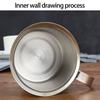 Nonrust Steel Manual Milk Frother Double Layer Whisks For Homemade Coffee No Electricity Need Portable Design
