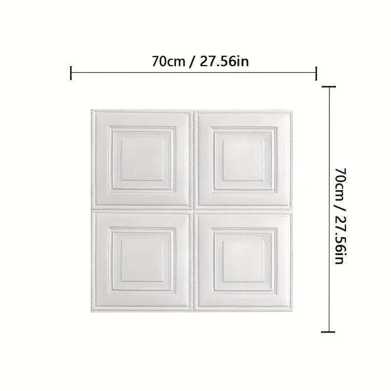 70x70cm waterproof anti-collision 3d wallpaper wall sticker self adhesive foam panel wall ceiling living room bedroom home decor