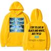 Modré oči mě zasáhly silně a jemně Mikina Móda Harajuku Hip Hop Pánské Sportovní oblečení Oversized Fleece Vintage Harajuku Mikina Dárek