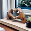 Hand Heart Sculpture Resin Heart Hands Statue Center Table Decor Decorative Figurine Home Wedding Decoration for Valentine's Day