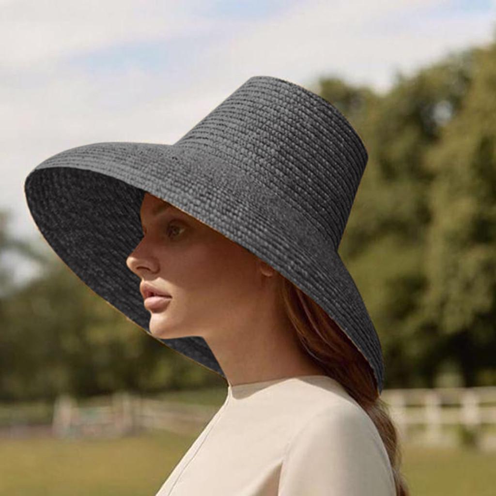 Wind Lanyard Beach Summer Straw Hats 
