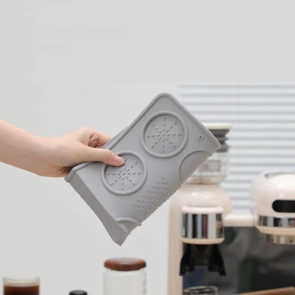 Silicone Espresso Tamping Mat Non-Slip Coffee Press Pad Multi-functional Coffee Tamper Mat  Cafe
