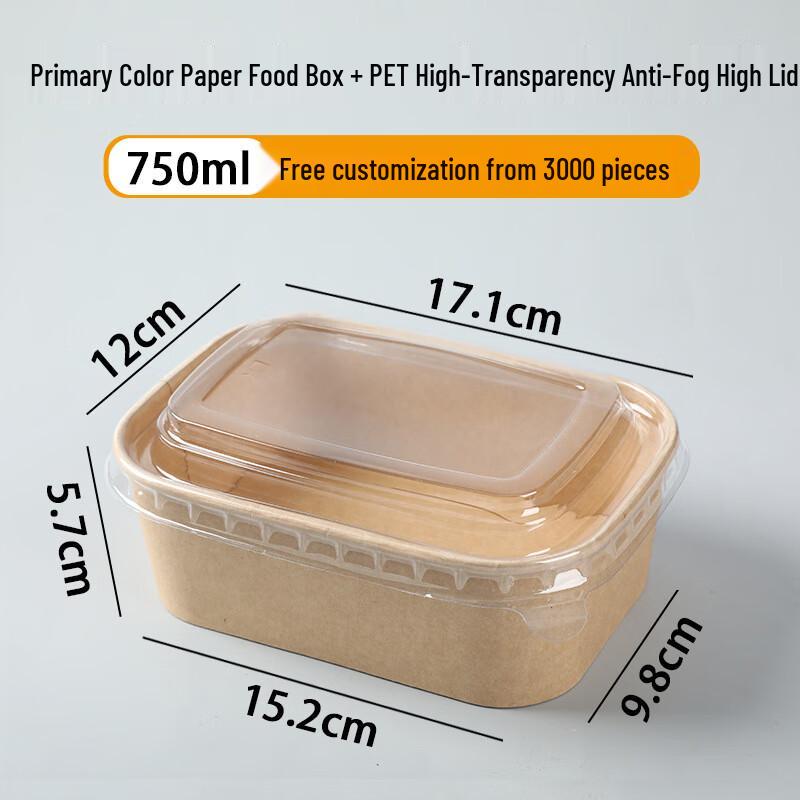 Einweg Mikrowellengeeignete Kraftpapier Lebensmittelbehälter