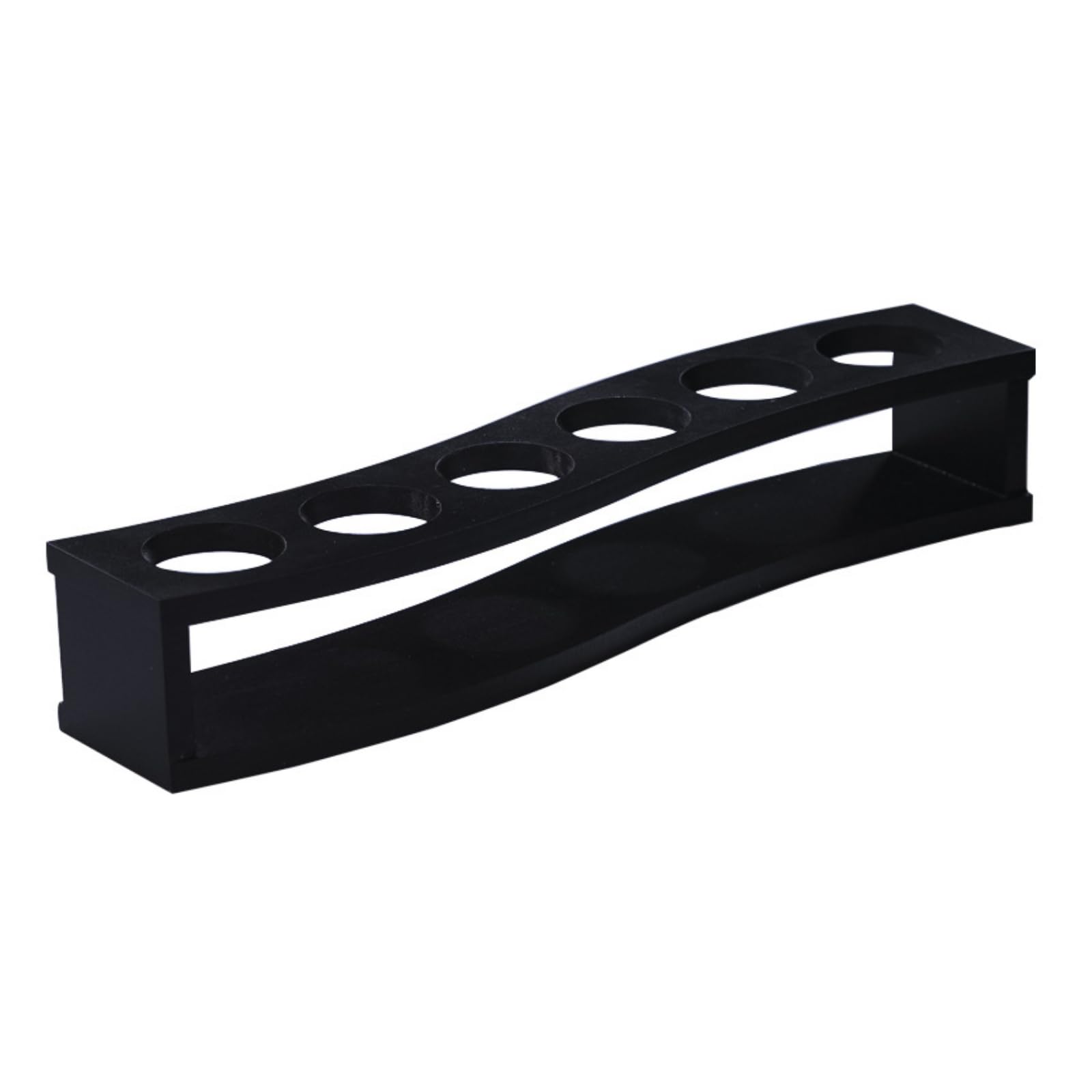 

ideamall Shot Glass Holder, Party, Event, Bar Stand, Portable, Black (Curved)