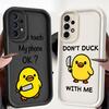 Funda Protectora de Teléfono de Pato Minimalista Linda para Samsung Galaxy A16 A26 A32 A12 A13 A23 A15 A71 A72 A35 A36 A53 A54 A51 A73 A34 A56