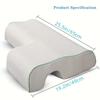 1Pcs Arched Cuddle Pillow for Couples Slow-Rebound Memory Foam Pillow with Arch Support Hand Pillow for Arm Rest & Noon Breaks