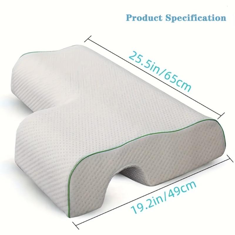 1Pcs Arched Cuddle Pillow for Couples Slow-Rebound Memory Foam Pillow with Arch Support Hand Pillow for Arm Rest & Noon Breaks
