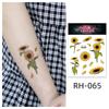 Waterproof Colorful Flower Tattoo Stickers - Disposable Tattoos