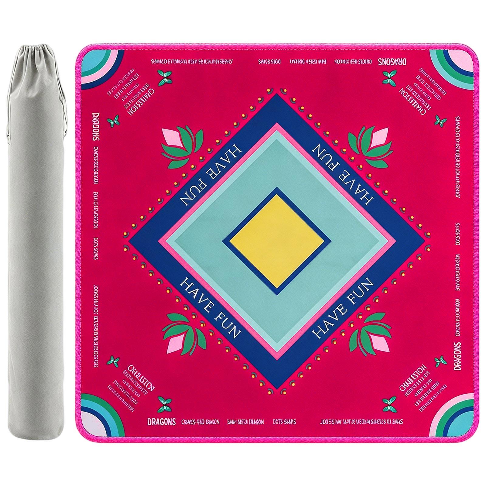 

Outdoor Square Picnic Blanket Large Foldable Mat with Waterproof Backing and Carrying Bag for Camping Beach Park Travel Use One Size червоний