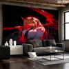 Chainsaw Man Wall Tapestry Aesthetic Wall Hanging Printed Fabric Blanket Decorative Tapestries For Bedroom Living Room Home Decor
