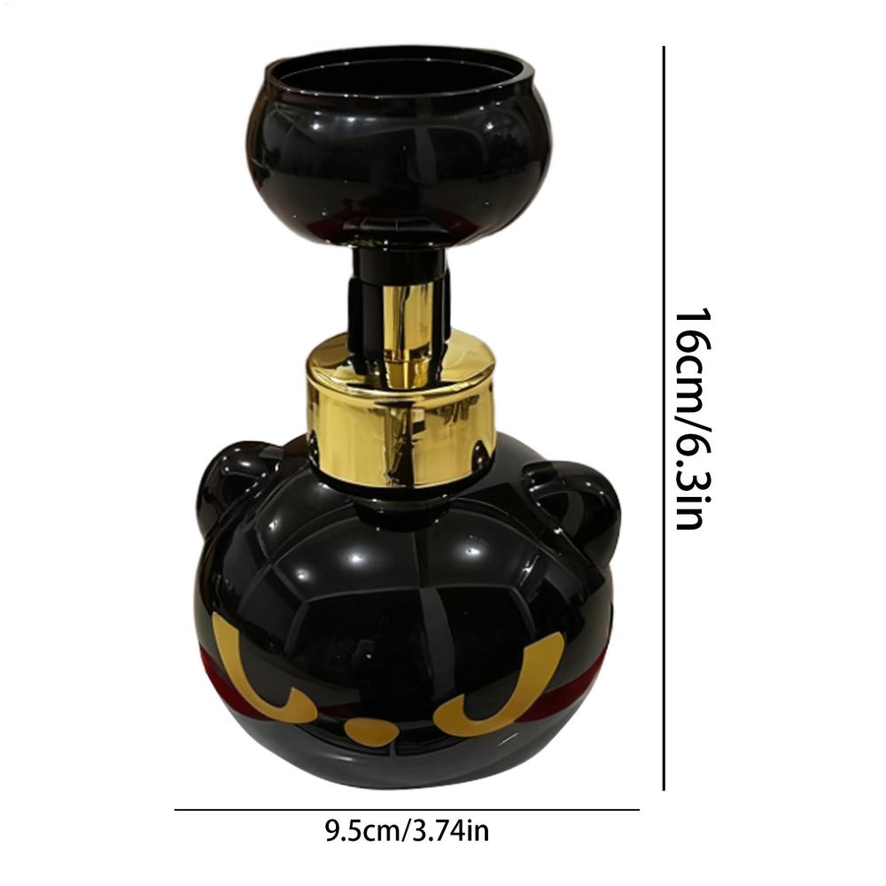 Cute Cat Paw Foam Soap Dispenser Black Kitty Foaming Pump Bottle Creates Paw-Shaped Foam Hand Soap Pump