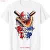 Red White Blue Baseball Ice Cream Drip Youth Boys T Shirt Vintage Soft Casual Streetwear Stylish Fashion Versatile