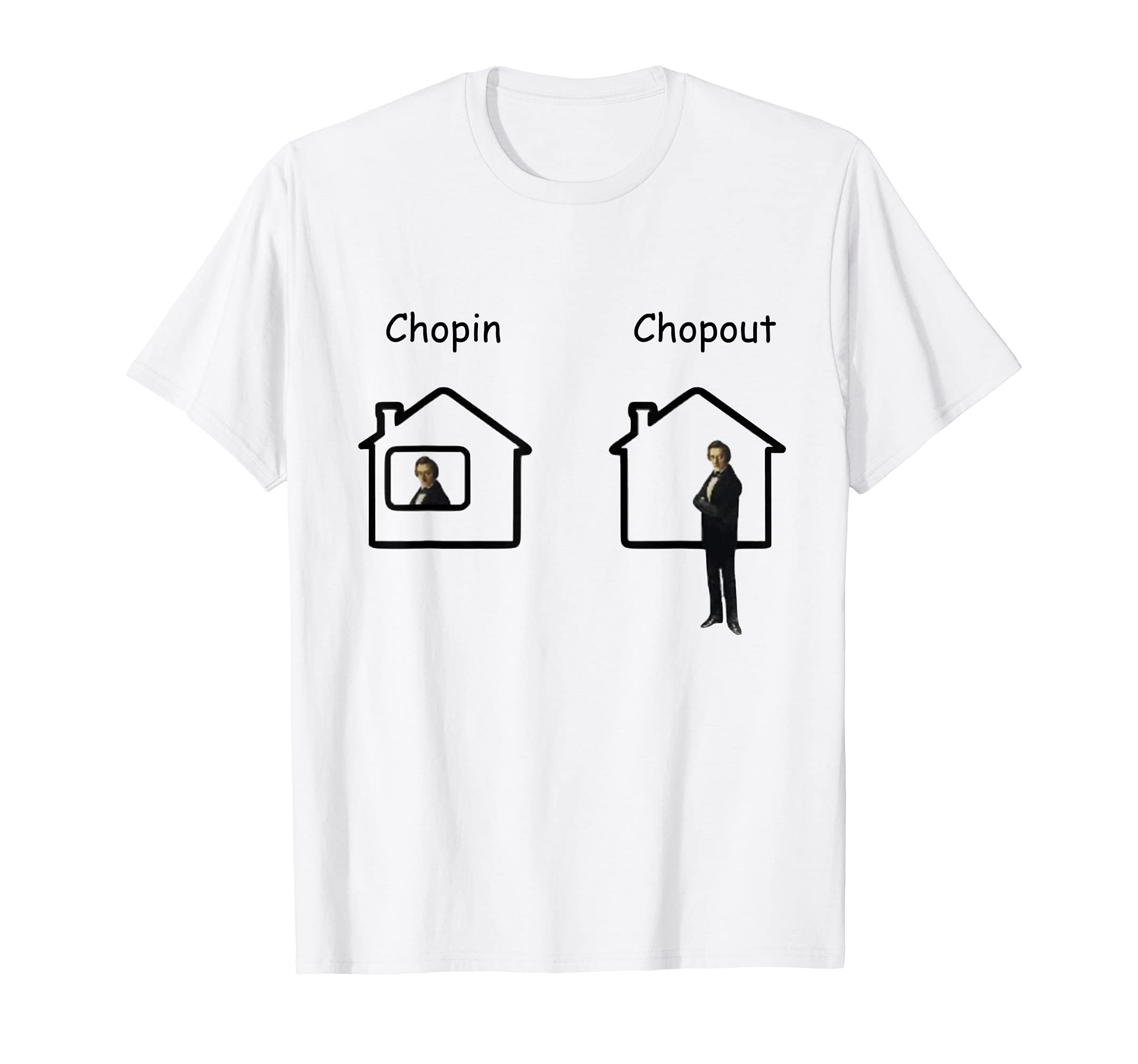 Футболка с мемом-игрой слов Фредерик Шопен Шопен