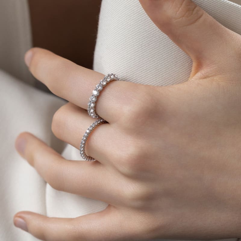 Tatiana (Silver 925) 3mm Eternity Ring CR1882 No.11