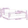 Ottoman Bed with Mattress & LEDs Black 180x200 cm Velvet