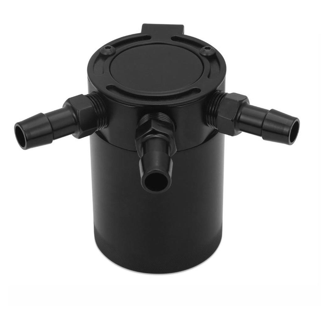 

Универсальный компактный 3-портовый маслоуловитель с перегородками, бачок сепаратора масло-воздух, черный чёрный