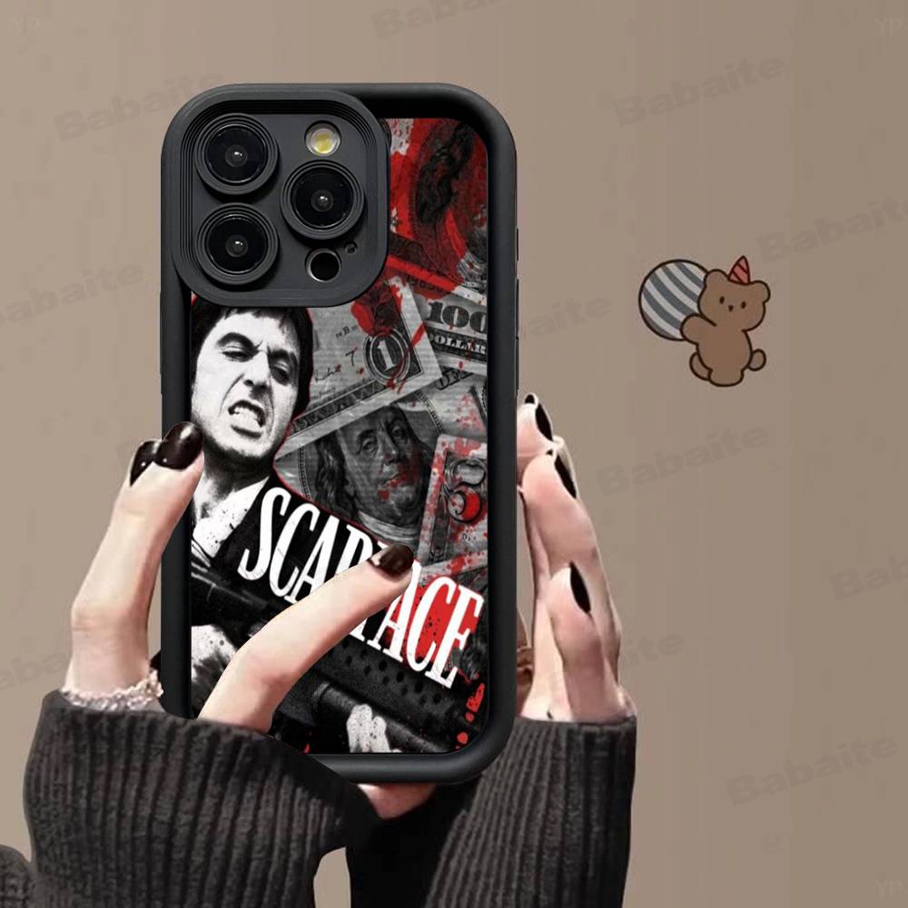 Classic S-Scarface Film Tony Phone Case For IPhone 16 15 14 Plus 13 12 11 17 Pro Max Pro Soft Cover