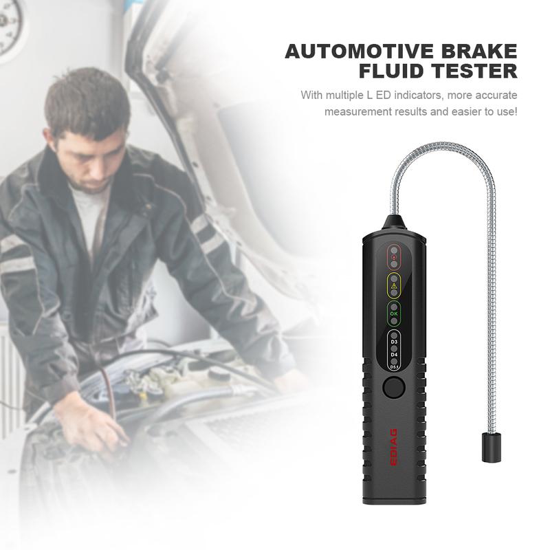 Hydraulic Oil Moisture Analyzer High Precision Brake Liquid Detector Brake Fluid Inspection Tool Oil Quality Checker for Vehicle