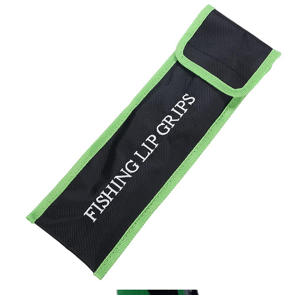 Fish Grip Fish Catcher Ultra Lightweight Aluminum Fish Grabber with Safety Rope (Green)