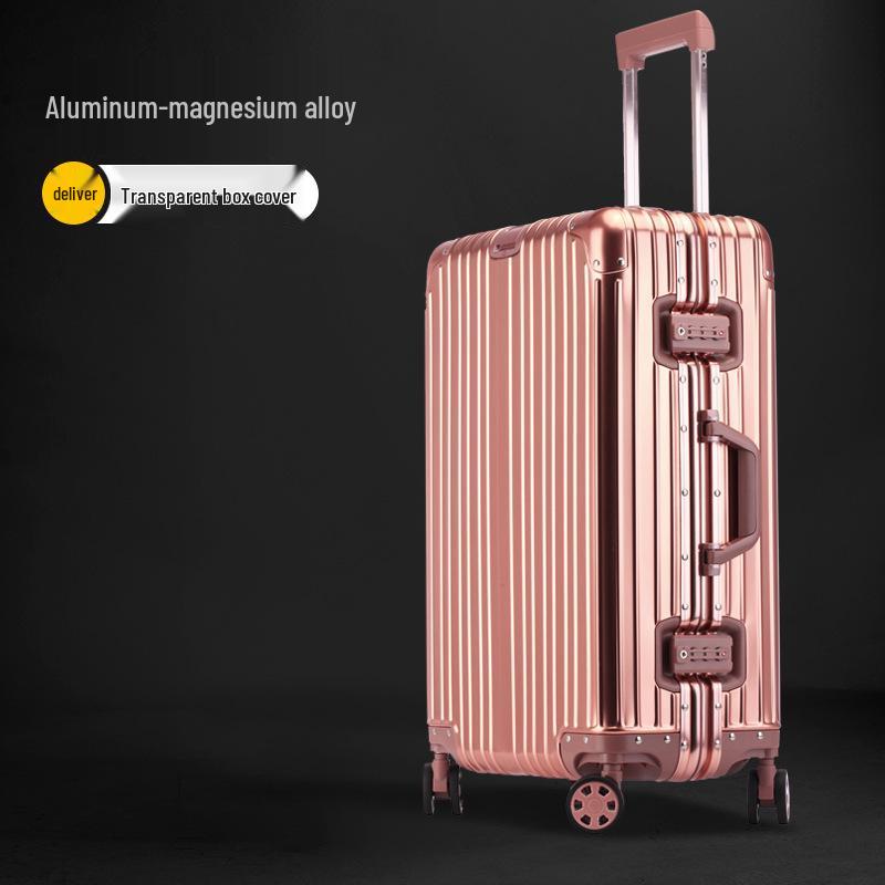 20-Inch Unisex Carry-On Suitcase with Aluminum-Magnesium Alloy, Combination Lock & Universal Wheels