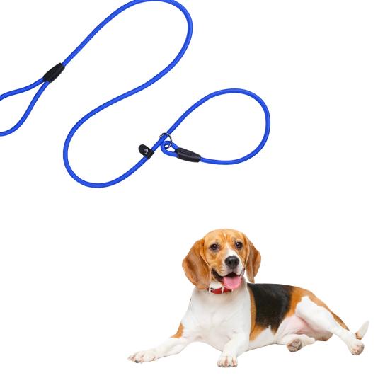 Yousheng Strong Slip Lead Dog Leash Adjustable Loop High-density Nylon Braided Rope Vibrant Color Training Leash for Large Medium Small Dogs
