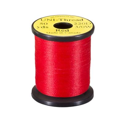 TIEMCO Fly Tying UNI Uni Thread 3/0 50 Yards Red