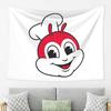 Jollibee Mascot Tapestry Wall Hanging Aesthetic Home Decoration Tapestries for Dorm Room