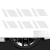 6pcs Reflective Car Wheel Rim Vinyl Precision Cut Decal Sticker Pressure Activated Adhesive Auto Red Accessories Car Stickers