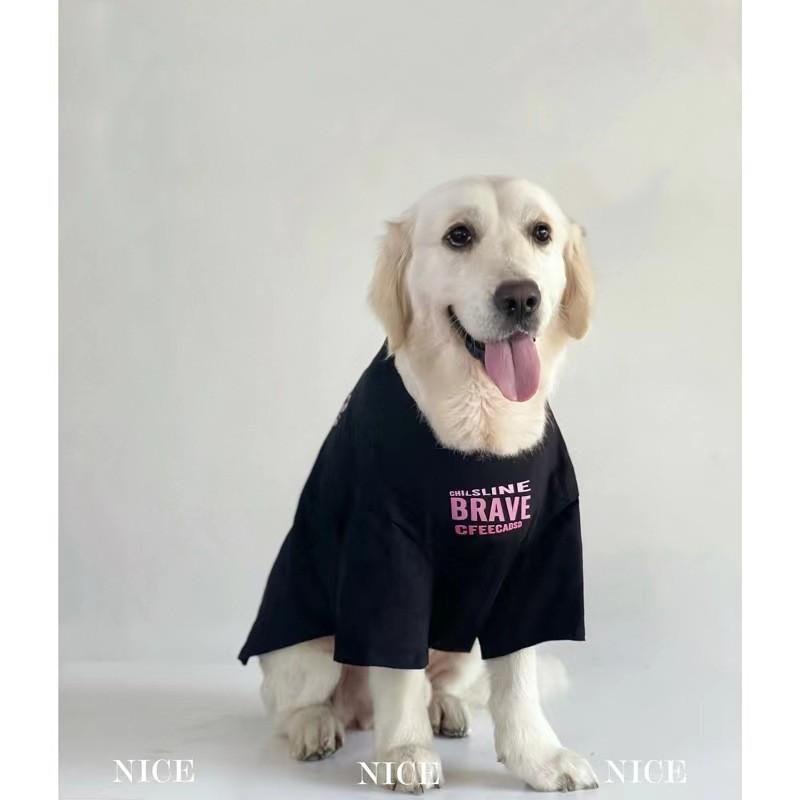 Lightweight Dog Shirt Large Breeds Golden Retriever Labradoodle Samoyed British Style Pet Clothing