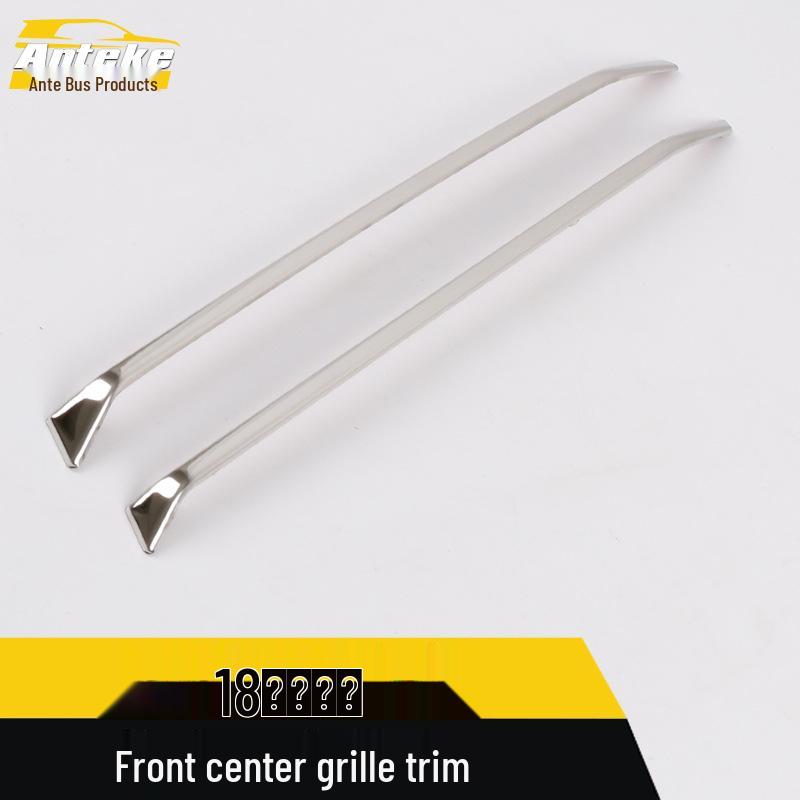Wolando Front Grille Trim: Anti-Scratch, Collision-Resistant Bright Strip for 18 Models