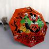 1pc Mickey Happy Halloween Cartoon Umbrella, Portable 3-Fold Compact Umbrella, Suitable for Camping, Hiking and Travel, Ideal Easter Birthda