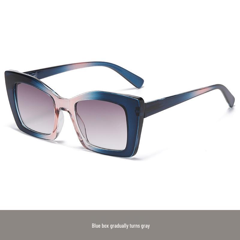 Fashionable Large Frame Progressive Reading Glasses with PC Spring Temple and High-Definition Lenses