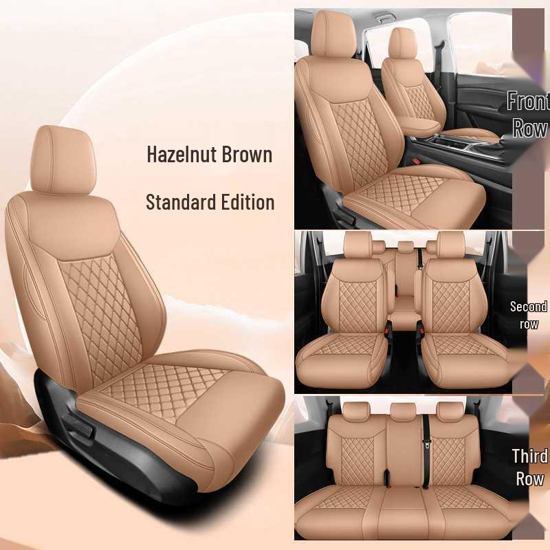 Wuling Jiachen Seven-Seater Leather Car Seat Cushion - Four Seasons Universal Fit Note Vehicle Year