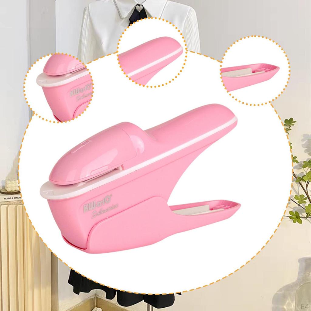 Holeless Compact Staple up to 8 Sheets Binding No s Paper Clinch for School Newspapers