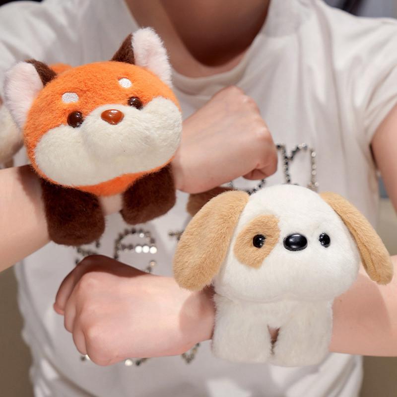 Fox Simulation Cartoon Koala Dog Cat Plush Patter Ring Cute Children Gift Doll
