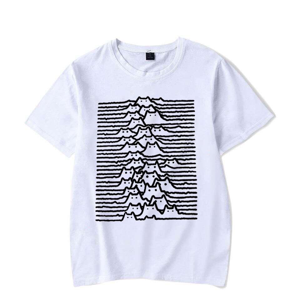 

Cat Mountain Cartoon Fashion Men Women T-shirt Summer Travel Mountain And River Cat Thread Simple Short Sleeve Couple s T-shirt M