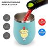 Thermal bottle Pom Purin eggshell cup U-shaped wine tumbler water lid stainless steel heat retention cold vacuum insulation mug coffee travel beer 5