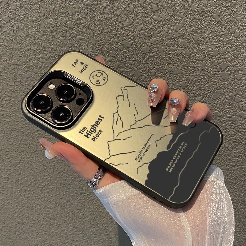 Applicable to iPhone11 mobile phone case, new Apple 11promax couple 11 advanced sense 11 niche hollow mountain