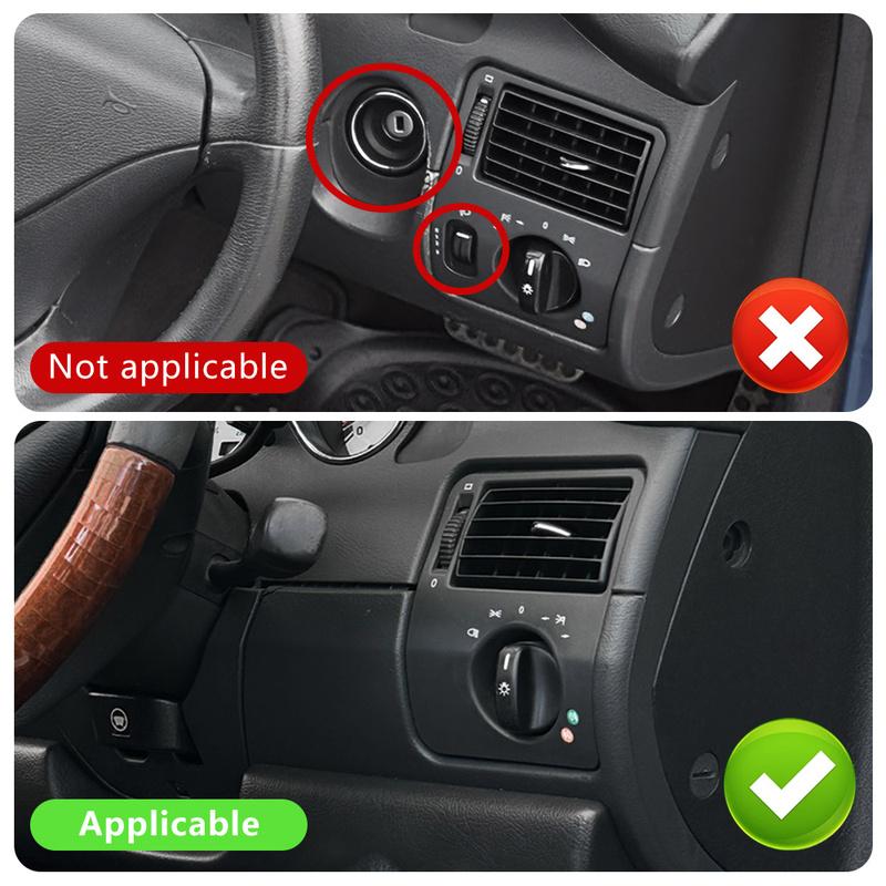 Real Soft Carbon Fiber Trim Sticker For Mercedes Benz SLK R170 1996 1997 1998 1999 2000 2001 2002 2003 Car Headlight Switch