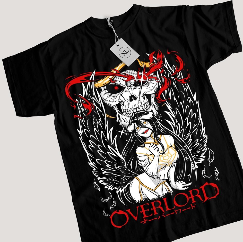 

Overlord Ainz T-shirt Ooal Gown Albedo Overlord Anime Manga Gifts Shirt All Size Unisex T-Shirt XL