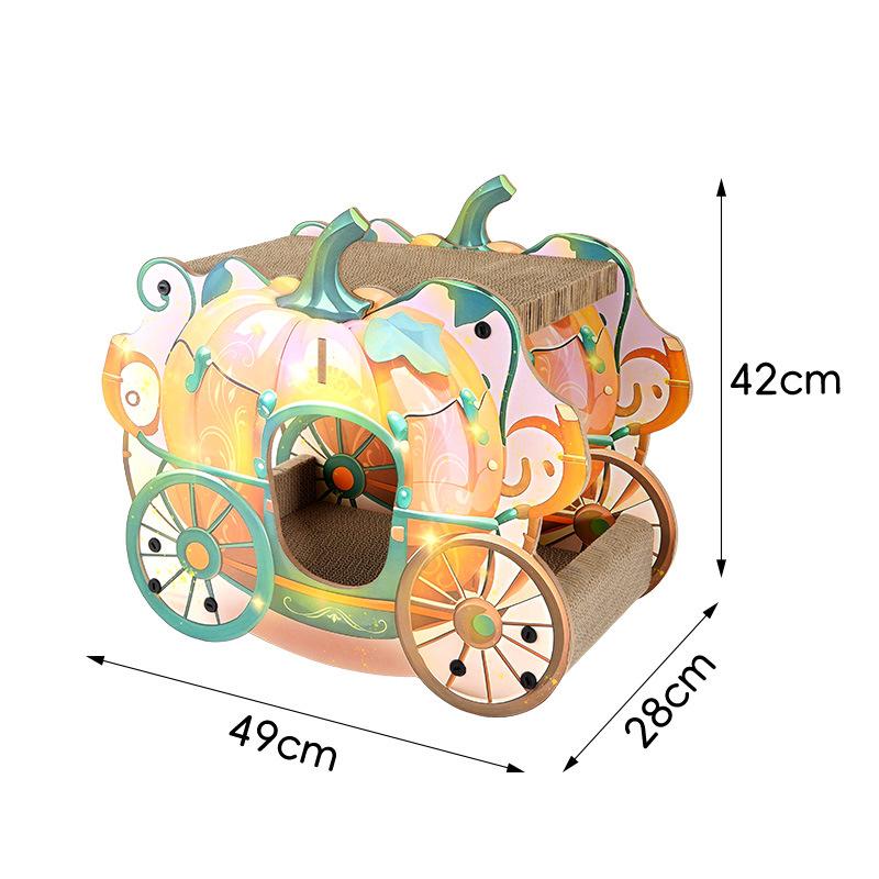 Pumpkin Car Cat Scratching Board Nest Anti-cat Scratching Sofa Protective Wall Sticker Cat Nest Cat Scratching Board Toy