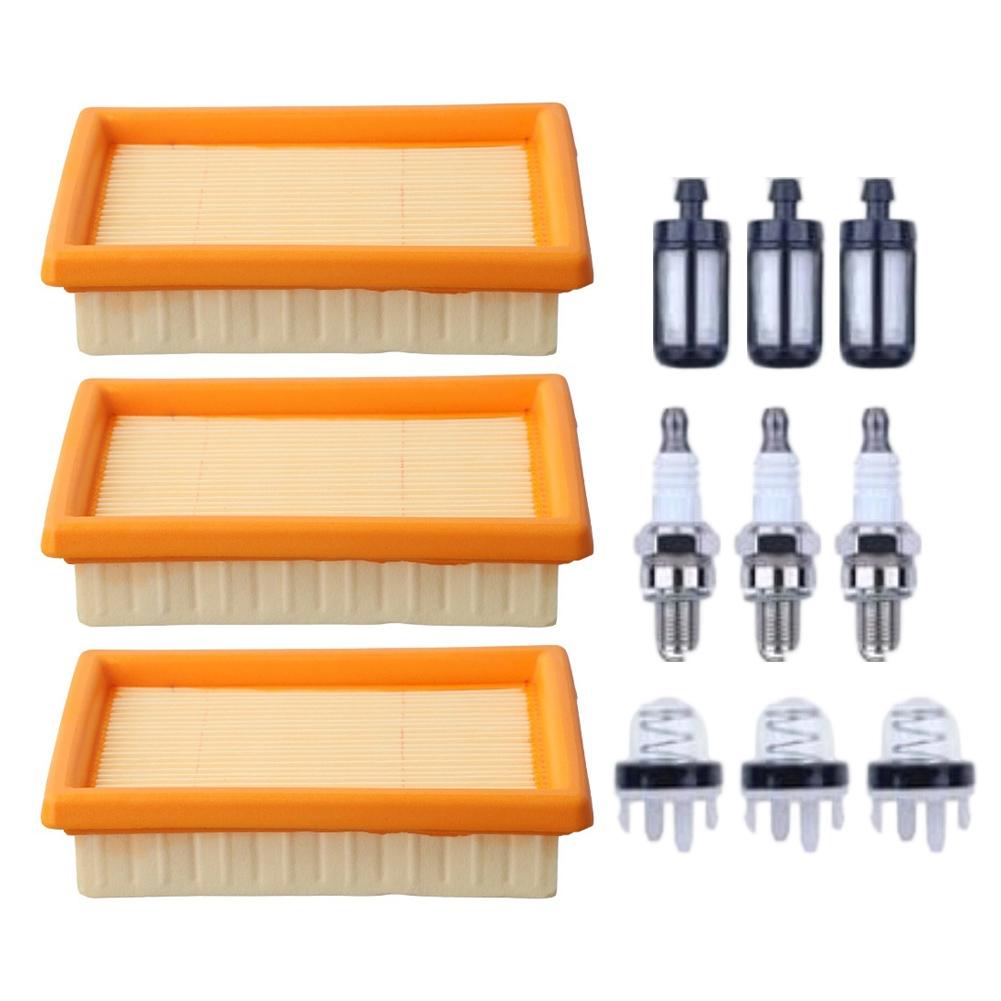 1Set BR800 Air Filter For PRIMER Bulb Spark Service Kit Backpack Blower Tune-Up Kit Garden Power Tool Accessories